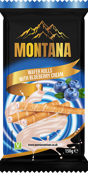 Blueberry Wafer Rolls